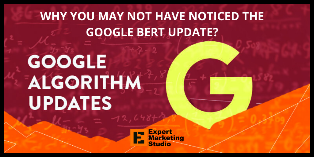 WHY YOU MAY NOT HAVE NOTICED THE GOOGLE BERT UPDATE?